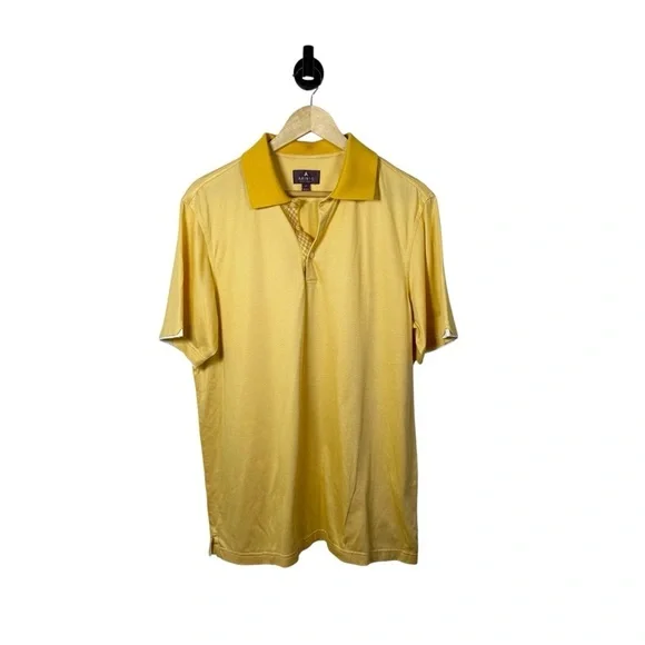 Aristo Eighteen Ar18to Men’s Classic Golf Polo in Yellow Size M - Picture 4 of 9